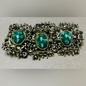 Bracelet, vintage Selro Selini style panel link bracelet. A real stunner!